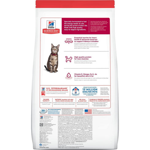 Hill's Science Diet Adult Salmon & Brown Rice Recipe Cat Food 3.5lb - Poudre Pet & Feed Supply 2
